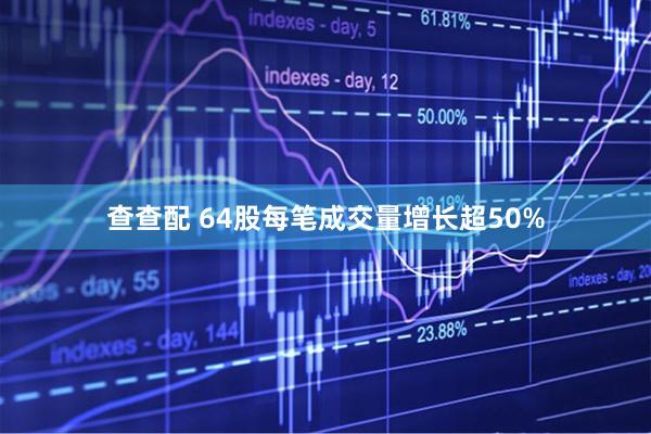 查查配 64股每笔成交量增长超50%