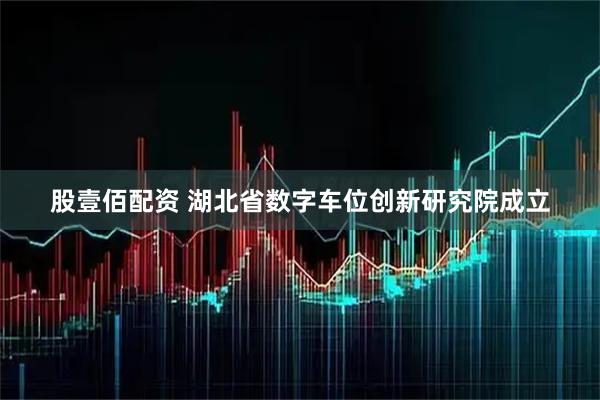 股壹佰配资 湖北省数字车位创新研究院成立